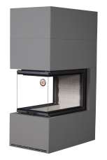 Камин Родос 900 ГРАФИТ, шамот белый в Бобруйске