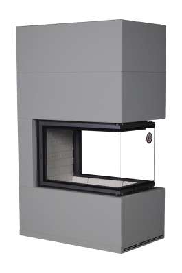 Камин Родос 900 ГРАФИТ, шамот белый в Бобруйске