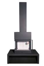 Камин МАДРИД на дровнике Гигант центральный черный\белый шамот в Бобруйске