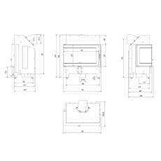 Каминная топка ILDNORD MALMO в Бобруйске