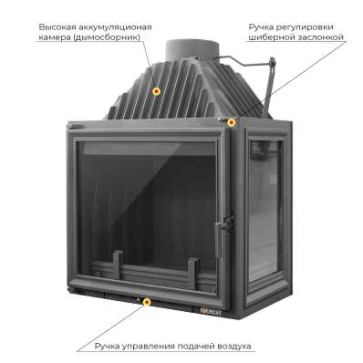 Каминная топка EVEREST A16 R правая в Бобруйске