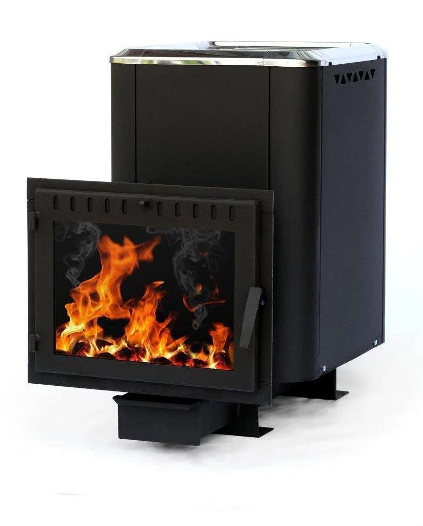 Печь банная чугунная СИБИРЬ 24 Конвекционная Панорамное стекло Амазонка бай фото в Бобруйске