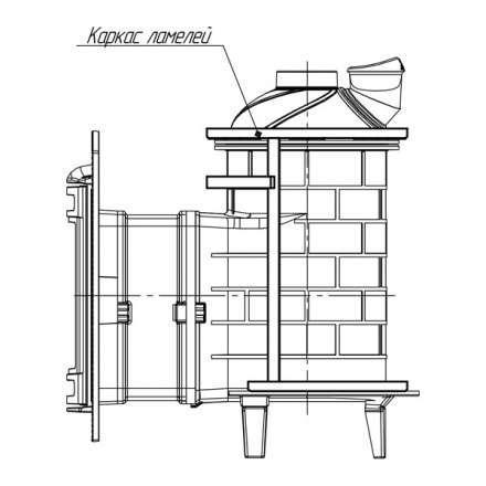 Банная печь ProMetall Атмосфера ламели Окаменевшее дерево в Бобруйске