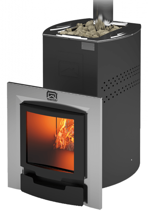 Печь для бани Теплодар Домна-20 ЛК Панорама Амазонка бай фото в Бобруйске