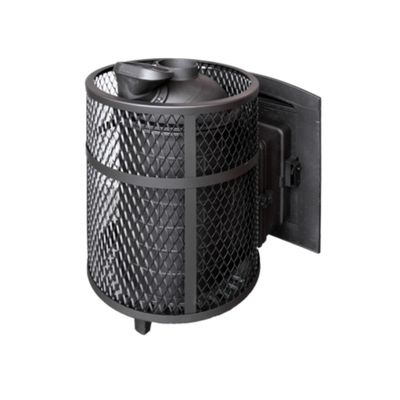 Банная печь ProMetall Атмосфера М короткий топливный тоннель сетка нержавейка в Бобруйске