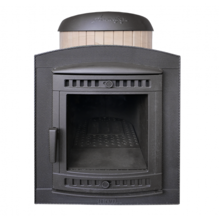 Банная печь ProMetall Атмосфера Про Ламели Окаменевшее дерево перенесённый рисунок Амазонка бай фото в Бобруйске