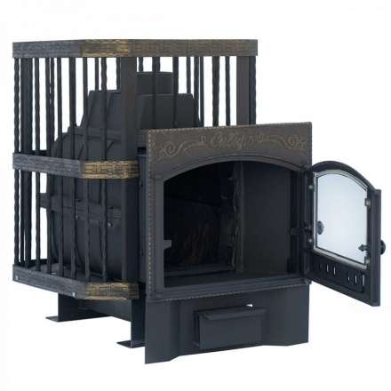 Печь банная Сибирь-24 с каминной дверцей в Бобруйске