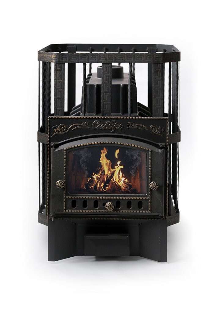 Печь банная Сибирь-24 с каминной дверцей Амазонка бай фото в Бобруйске