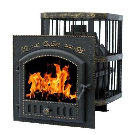 Печь банная Сибирь-24 с каминной дверцей Сибирь Амазонка бай фото в Бобруйске