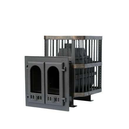 Печь банная Сибирь-24 с двухстворчатой каминной дверцей в Бобруйске