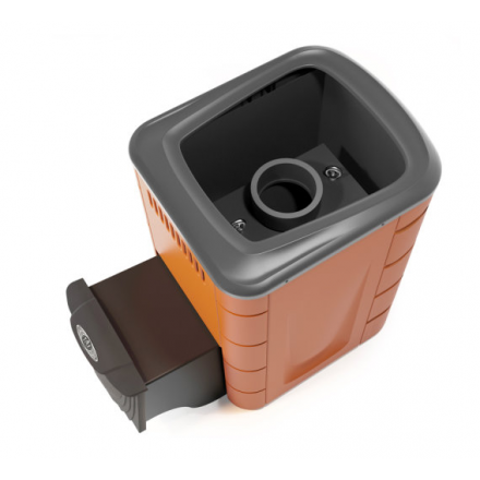 Печь для бани Термофор Каронада Мини Heavy Metal ДА терракота Амазонка бай фото в Бобруйске