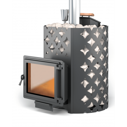 Банная печь ЭТНА 24 Панорама Закрытая каменка Амзонка бай фото в Бобруйске