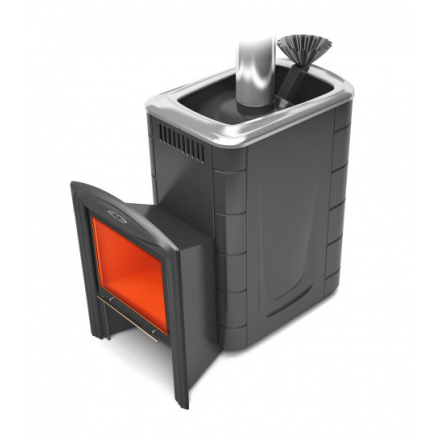 Печь для бани Термофор Гейзер Супер Inox Витра ЗК антрацит купить в Бобруйске