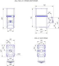 Печь для бани Теплодар Русь 12 Л Профи в Бобруйске