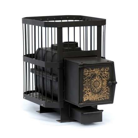 Печь банная чугунная СИБИРЬ-18 чугунная дверка (сетка) в Бобруйске