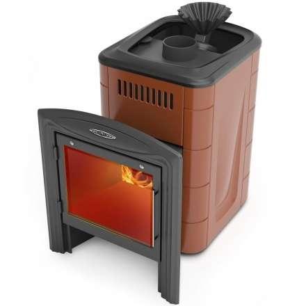 Печь для бани Термофор Гейзер Мини 2016 Carbon Витра ЗК терракота купить в Бобруйске