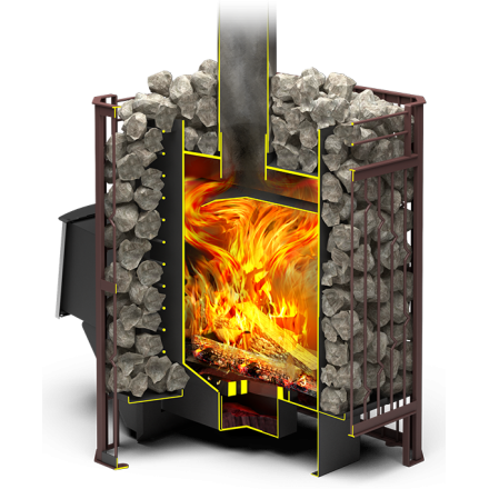 Печь для бани Теплодар Тамань-Сетка 20 Т в Бобруйске