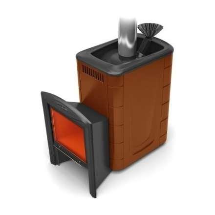 Печь для бани Термофор Гейзер 2014 Inox Витра ЗК терракота купить в Бобруйске