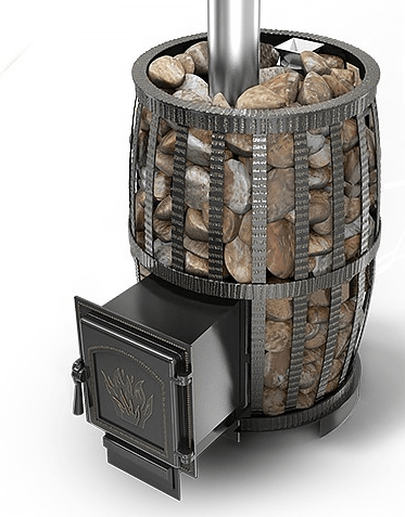 Печь для бани Везувий Легенда Русский Пар Ковка 24 (271) в Бобруйске