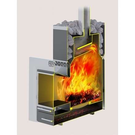 Печь для бани Теплодар Русь-12 ЛНЗП Профи Панорама (1.1) в Бобруйске