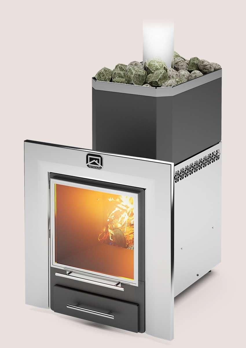 Печь для бани Теплодар Русь-18 ЛНЗП Профи Панорама (1.1) Амазонка бай фото в Бобруйске