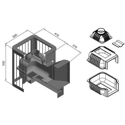 Печь для бани Этна Магма 14 (ДТ-3) в Бобруйске