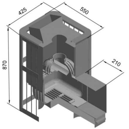 Печь для бани Этна Шторм 18 (ДТ-4С) в Бобруйске