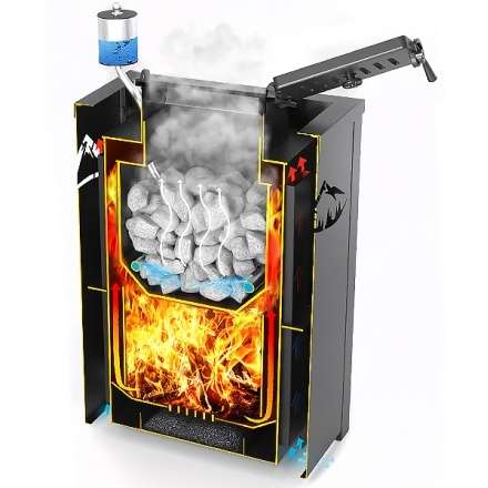 Печь для бани Везувий Эверест Inox 20 (281) в Бобруйске