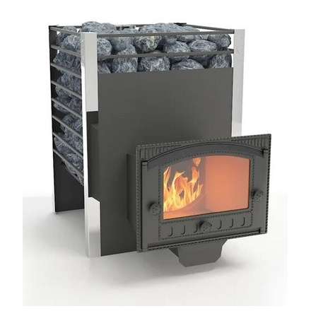 Печь для бани Добросталь Жара-люкс 20 панорамная дверка Амазонка бай фото в Бобруйске