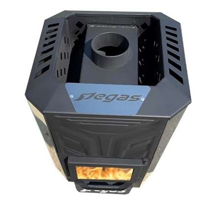 Банная печь Пегас 26 эконом короткая топка со стеклом конвекция в Бобруйске