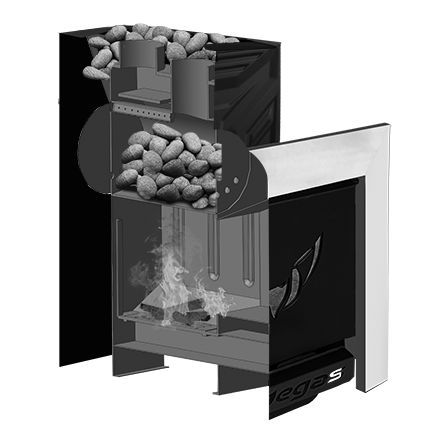 Банная печь Пегас 16 со стеклом конвекция в Бобруйске