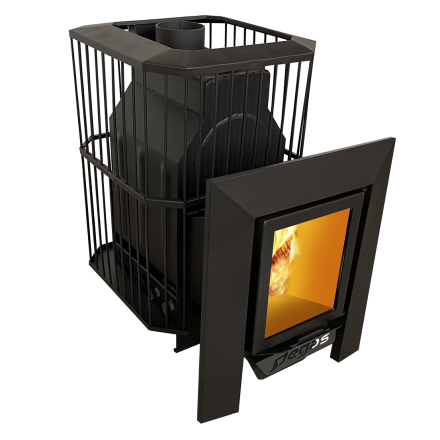 Банная печь Пегас 16 со стеклом сетка фото в Бобруйске