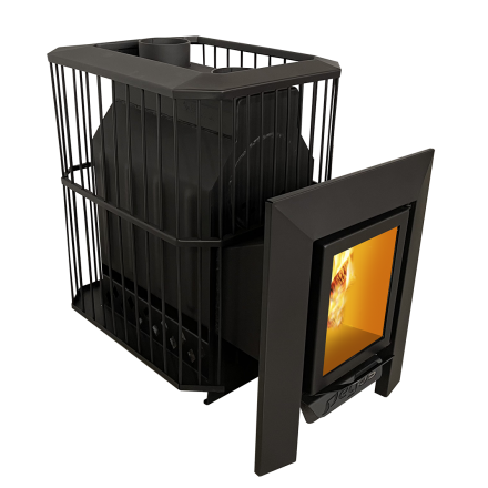 Банная печь Пегас 26 со стеклом сетка фото в Бобруйске