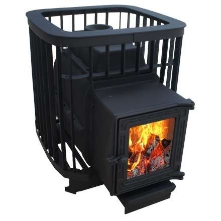 Чугунная печь для бани Варвара Прима 16 (К201) стекло купить в Бобруйске