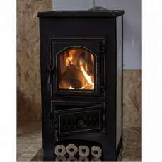 Купить стальной камин Везувий ПК-01 (270) в Бобруйске фото в интерьере в Бобруйске