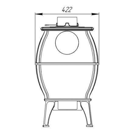 Купить Печь-камин Печь-камин ProMetall Бахта (черная) чугун в Бобруйске Амазонка бай фото в Бобруйске