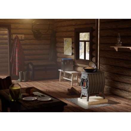 Купить Печь-камин Печь-камин ProMetall Бахта (черная) чугун в Бобруйске Амазонка бай фото в Бобруйске