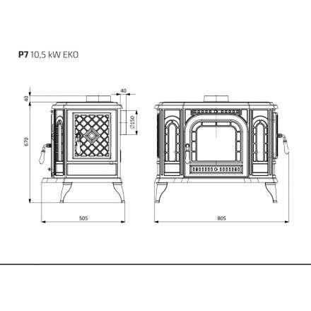 Купить Печь-камин Kawmet P7 LB в интерьере чугунный в Бобруйске в Бобруйске
