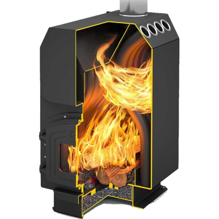 Отопительная печь Теплодар ТОП-200 ДЧ в Бобруйске