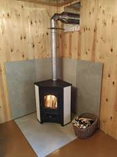 Купить Печь-камин Везувий ПК-01 (220) угловой бежевый 9 кВт в Бобруйске фото в Бобруйске