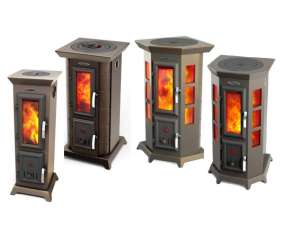 Недорогая стальная печь Термофор Статика Секста, чёрная бронза фото серия в Бобруйске