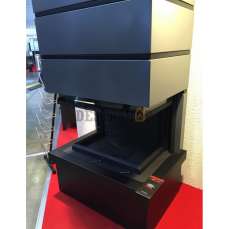 Стальной камин Родос 800 черный фото в Бобруйске