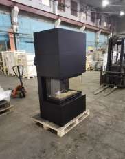 Стальной камин Родос 800 черный купить фото в Бобруйске