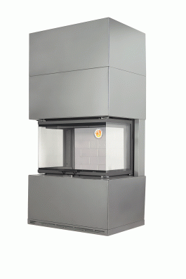 Камин Родос 800 ГРАФИТ шамот белый в Бобруйске