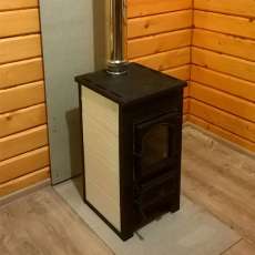 Купить Печь-камин Везувий ПК-01 (270) с плитой и т/о бежевая 9 кВт в Бобруйске в Бобруйске