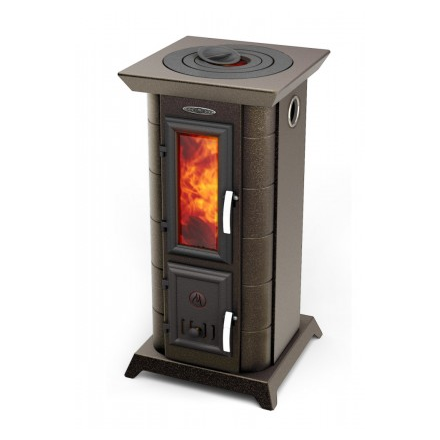 Отопительная печь Термофор Статика Тетра, чёрная бронза Амазонка бай фото в Бобруйске