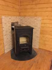 Купить Печь-камин Везувий ПК-02 (205) с плитой красная 12 кВт в Бобруйске в Бобруйске