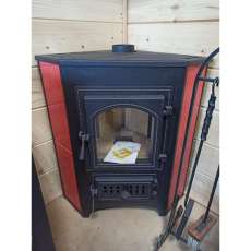 Купить Печь-камин Везувий ПК-01 (220) с конфоркой угловой красный 9 кВт в Бобруйске в Бобруйске