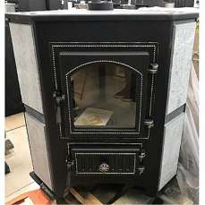 Купить Печь-камин Везувий ПК-01 (220) с конфоркой угловой бежевый 9 кВт в Бобруйске в Бобруйске