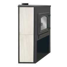 Стальной камин со стеклом ЭТНА (ДТ-4С) угловой Амазонка бай фото  в Бобруйске